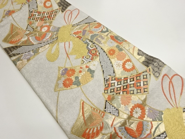 JAPANESE FUKURO OBI / SAGANISHIKI / WOVEN NOSHI PATTERN